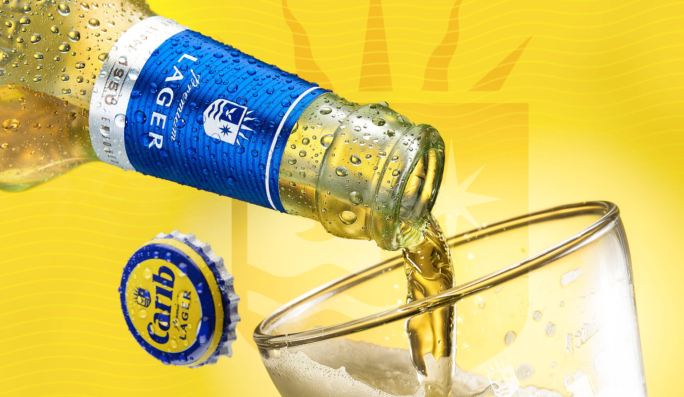 carib beer bottle